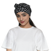 The Headscarves Women Bamboo Viscose Printed Cap With Printed Tail Scarf for Chemo Hair Loss Women