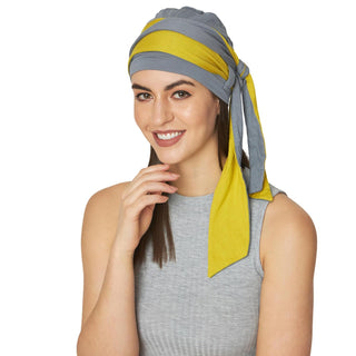 The designer modern Turban for women online Chemo caps in India ( 2 Piece Set )