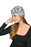 Bamboo Viscose Beautiful Printed Brooch Turban Headwear For Women's