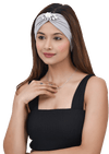 The Headscarves Bamboo Viscose Woman  Fashionable Rhine Stone Brooch Hair Band