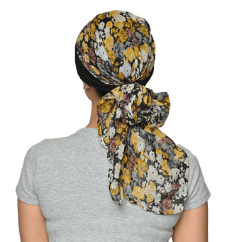 Elegant Aveon Gathered Headwrap With Silk Scarfs Turban Lightweight For Women's