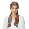 Beautiful Cotton Printed Long Tail Headwrap For Women's Blue