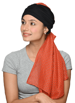 Elegant Aveon Gathered Headwrap With Silk Scarfs Turban Lightweight For Women's
