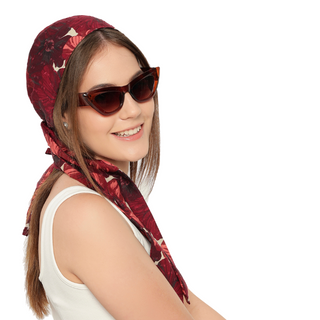 The Headscarves Beautiful Premium Cotton Printed Headwraps Headscarf for Women Fashion