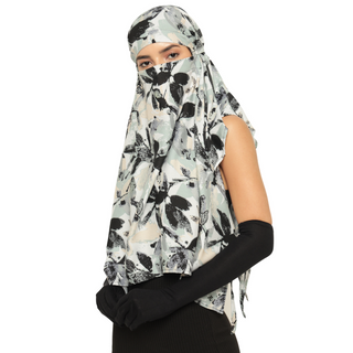 The Headscarves Bamboo Short Scarf Cum Mask Universal Size Usable for vehicle Driver for sunlight UV protection Multicolor Printed Design