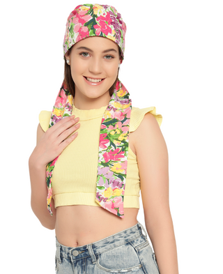 The Headscarves Beautiful Premium Cotton Printed Headwraps Headscarf for Women Fashion