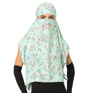 The Headscarves Bamboo Short Scarf Cum Mask Universal Size Usable for vehicle Driver for sunlight UV protection Multicolor Printed Design