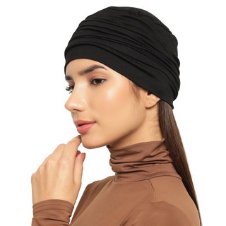 The Headscarves Women’s Chemo Headscarf Side Flower Design Free Size Elegant Comfortable