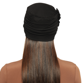 The Headscarves Women’s Chemo Headscarf Side Flower Design Free Size Elegant Comfortable