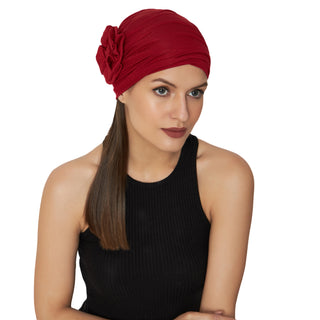 Multicolor Flower Patch Bamboo Viscose Chemo Cap