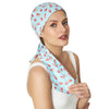The Headscarves Beautiful Printed Cotton Headwrap With Long Tails For Chemo Women