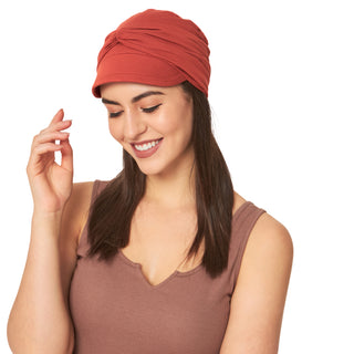 Cute Hats For Chemo Patients Visor Cap with Detachable Band ( 2 Piece Set )