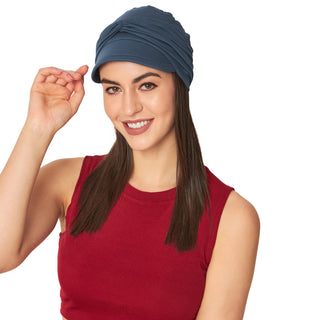 Cute Hats For Chemo Patients Visor Cap with Detachable Band ( 2 Piece Set )