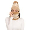 The Headscarves Women Beanies with Neck Muffler Inside Soft Acro Fur for Winter