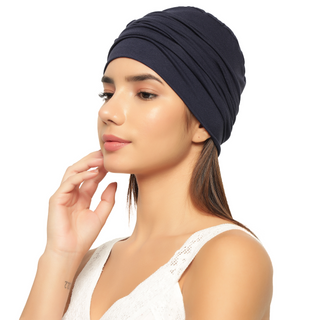 The Headscarves Women’s Chemo Headscarf Side Flower Design Free Size Elegant Comfortable