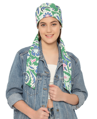The Headscarves Beautiful Premium Cotton Printed Headwraps Headscarf for Women Fashion