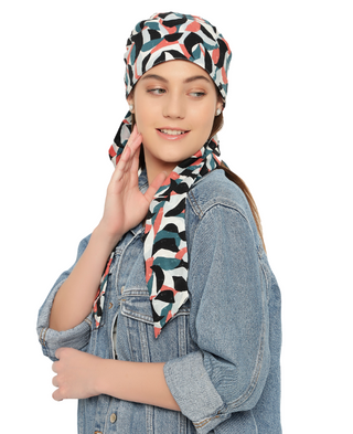 The Headscarves Beautiful Premium Cotton Printed Headwraps Headscarf for Women Fashion