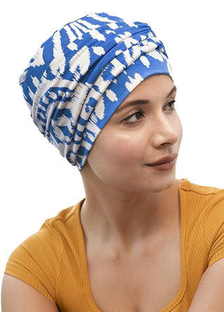 Beautifull Bamboo Viscose Printed Cap With Rouched Band For Women (HS 119Printed)