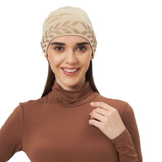 Women's Bamboo Headscarf with Rhinestones – Stylish Headwear, Soft Cotton Hijab Cap, Breathable Turban Wrap for  & Modest Fashion"