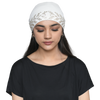 The Headscarves Women's Bamboo Solid Hijab Cap with Rhine Stones Design