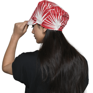 The Headscarves Women’s Printed Cotton Linen New Boy Cap Hat Chemo Hair Loss (SS260 Floral Print)
