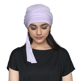 The Headscarves Women's Bamboo Viscose Sleep Cap with Pleated Tail Mantra Headwear