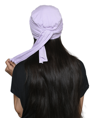 The Headscarves Women's Bamboo Viscose Sleep Cap with Pleated Tail Mantra Headwear