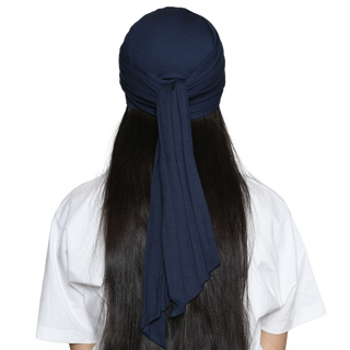 The Headscarves Women's Bamboo Viscose Sleep Cap with Pleated Tail Mantra Headwear