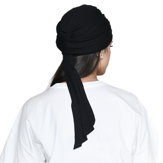 The Headscarves Women's Bamboo Viscose Sleep Cap with Pleated Tail Mantra Headwear