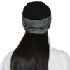 The Headscarves Bamboo Viscose NewBoys Reversible Cap with Printed Gathered Band for Women Black
