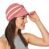 Women Visor Cap With Twisted Band Online Chemo Caps In India ( 2 Piece Set )