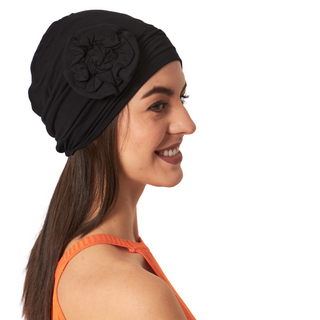 Multicolor Flower Patch Bamboo Viscose Chemo Cap