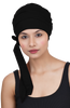 Women's Bamboo Viscose Pleated Beanie With Tails Turban  Headwear
