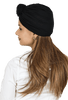 Beautiful Solid Front Rose Beanies Cap For Women's Girls