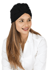Beautiful Solid Front Rose Beanies Cap For Women's Girls