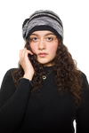 Fleece Spandex One Side Flower Patch Headwear For Women
