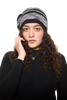 Fleece Spandex One Side Flower Patch Headwear For Women