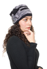Fleece Spandex One Side Flower Patch Headwear For Women