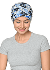 Trendy Printed Bamboo Viscose Headwrap With Gathered Band