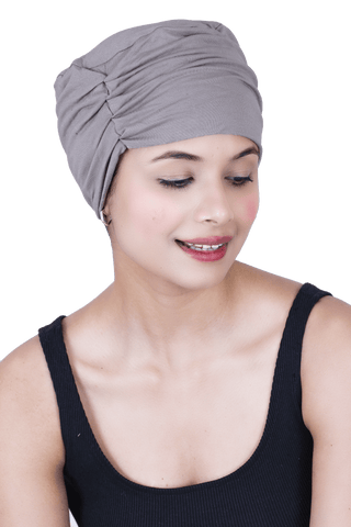 Bamboo Viscose Women Both Side Pleats Sleep Cap For Chemo Hair Loss