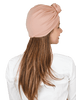 Beautiful Solid Front Rose Beanies Cap For Women's Girls