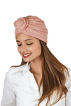 Beautiful Solid Front Rose Beanies Cap For Women's Girls