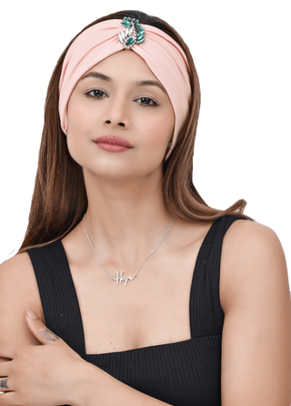 The Headscarves Bamboo Viscose Woman  Fashionable Rhine Stone Brooch Hair Band