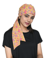The Headscarves Beautiful Printed Cotton Headwrap With Long Tails For Chemo Women