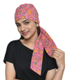 The Headscarves Beautiful Printed Cotton Headwrap With Long Tails For Chemo Women