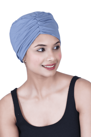 Bamboo Viscose Women Both Side Pleats Sleep Cap For Chemo Hair Loss