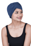 Bamboo Viscose Women Both Side Pleats Sleep Cap For Chemo Hair Loss