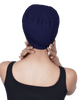 Bamboo Viscose Women Both Side Pleats Sleep Cap For Chemo Hair Loss