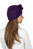 Beautiful Solid Front Rose Beanies Cap For Women's Girls