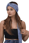 The Headscarves Cotton Linen Front Twisted Band With Tails For Headwear Headband (SS282)